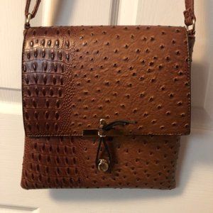 Faux Ostrich Purse